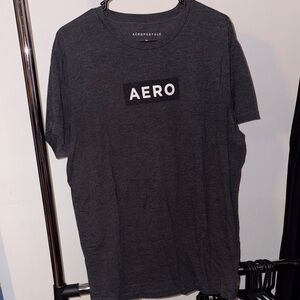Aeropostale Men's Charcoal Tee with Logo